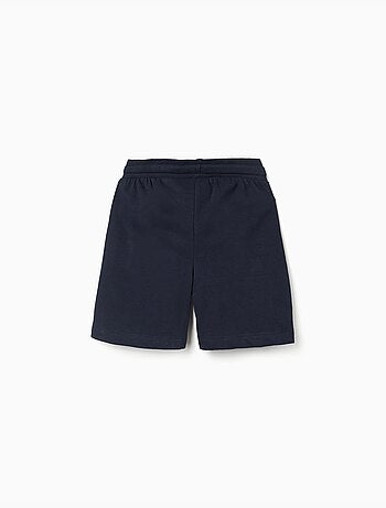 Pantalones cortos de felpa con cordón y bolsillos