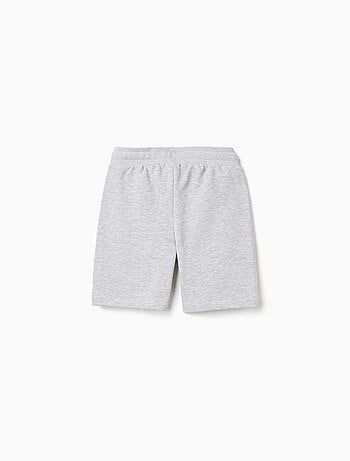 Pantalones cortos de felpa con cordón y bolsillos