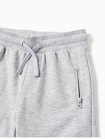 Pantalones cortos de felpa con cordón y bolsillos