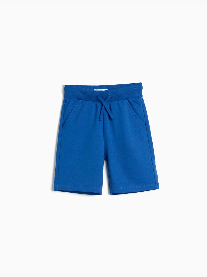 Pantalones cortos de forro polar, MO Fashion Azul - Kiabi