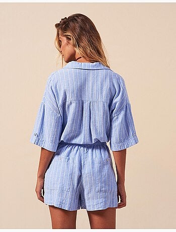Pantalones cortos de lino, MO Fashion