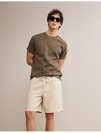 Pantalones cortos de lino, MO Fashion