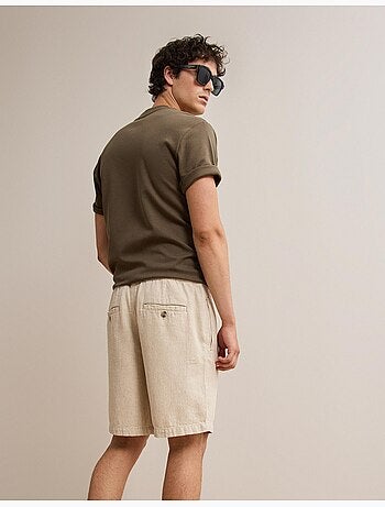 Pantalones cortos de lino, MO Fashion