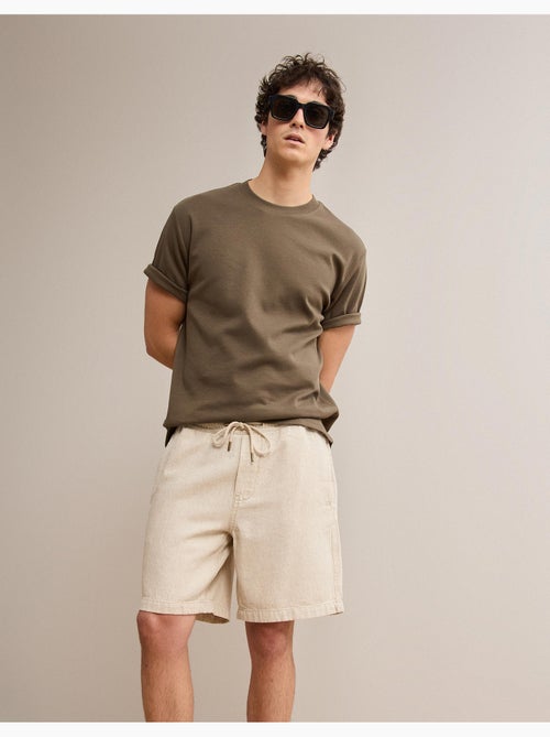 Pantalones cortos de lino, MO Fashion - Kiabi Pantalones cortos de lino, MO Fashion - Kiabi