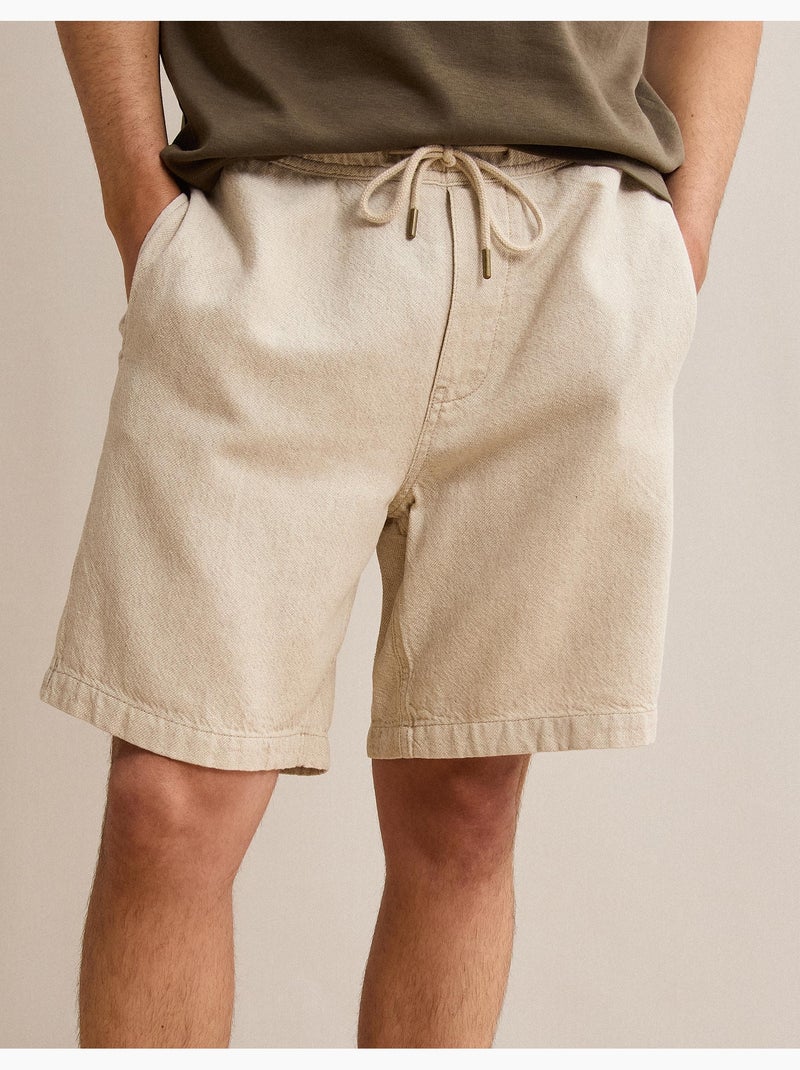 Pantalones cortos de lino, MO Fashion Beige - Kiabi