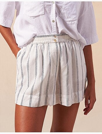 Pantalones cortos de lino, MO Fashion