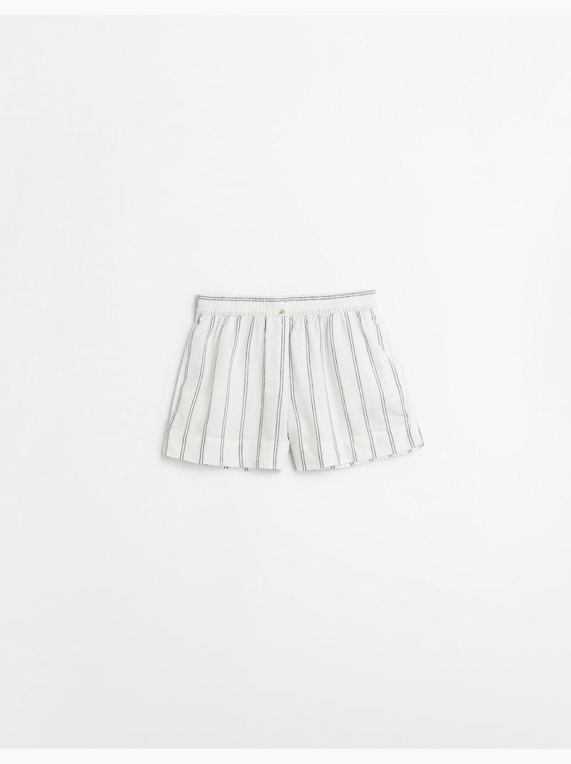 Pantalones cortos de lino, MO Fashion Crudo - Kiabi
