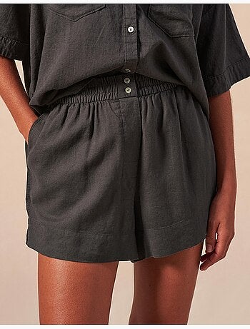 Pantalones cortos de lino, MO Fashion