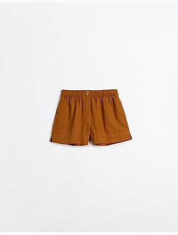 Pantalones cortos de lino, mo fashion