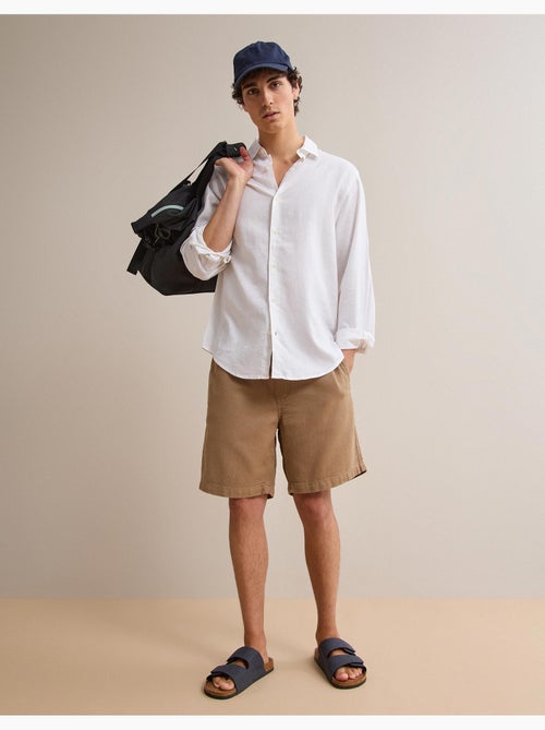 Pantalones cortos de lino, MO Fashion - Kiabi Pantalones cortos de lino, MO Fashion - Kiabi