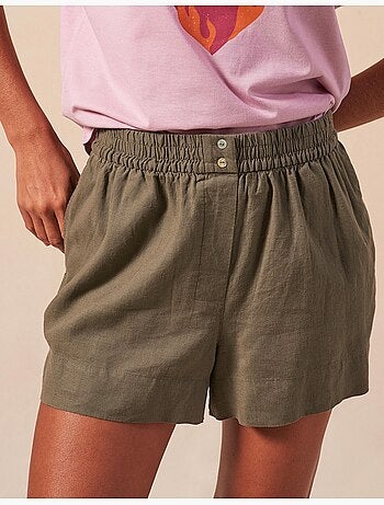 Pantalones cortos de lino, MO Fashion