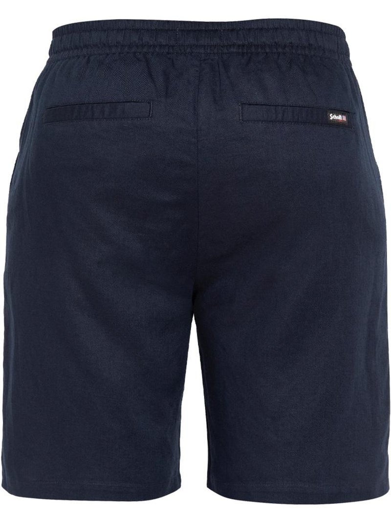 Pantalones Cortos de Lino para Hombre Schott Azul marino - Kiabi