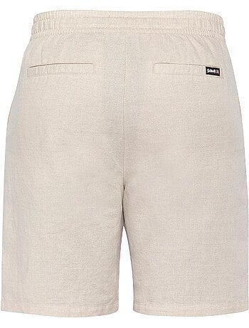Pantalones cortos de lino para hombre schott