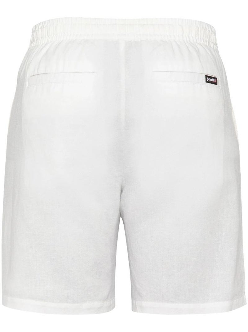 Pantalones Cortos de Lino para Hombre Schott Blanco - Kiabi