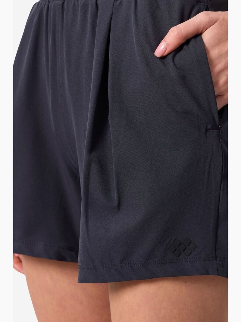 Pantalones cortos de punto de talle alto tommy Azul marino - Kiabi