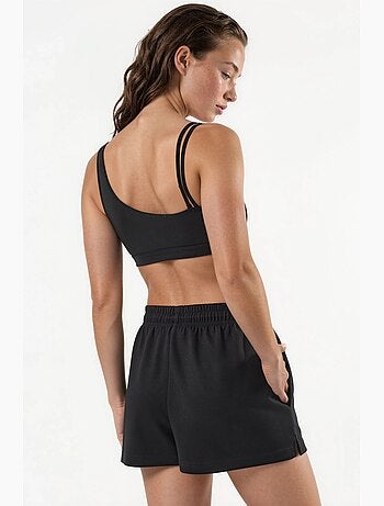 Pantalones cortos de punto de talle medio y corte relajado hiccup