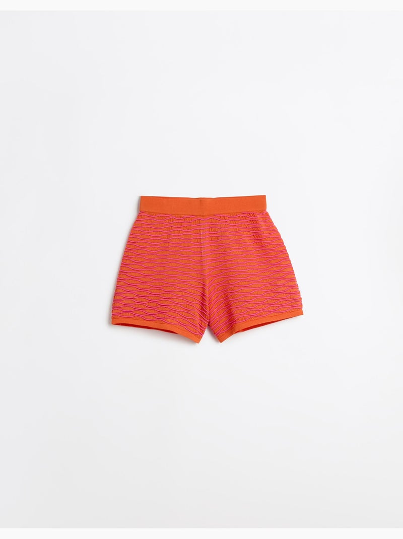 Pantalones cortos de punto, MO Fashion Naranja - Kiabi