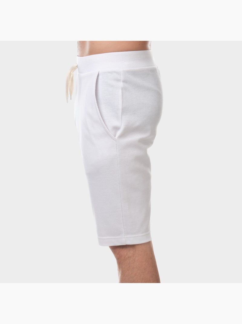 Pantalones cortos de punto piqué Blanco - Kiabi