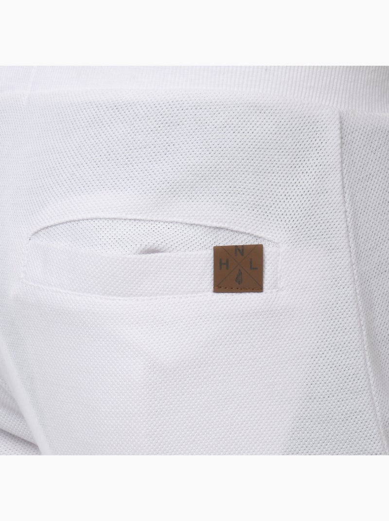 Pantalones cortos de punto piqué Blanco - Kiabi