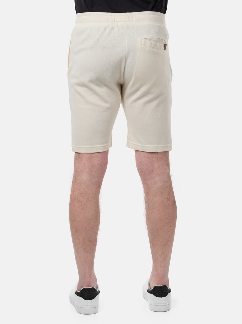 Pantalones cortos de punto piqué Crudo - Kiabi
