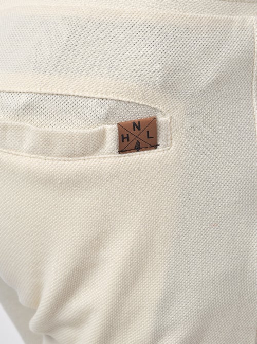 Pantalones cortos de punto piqué - Kiabi