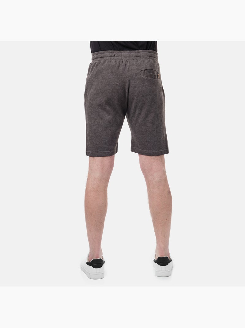 Pantalones cortos de punto piqué Gris antracita - Kiabi
