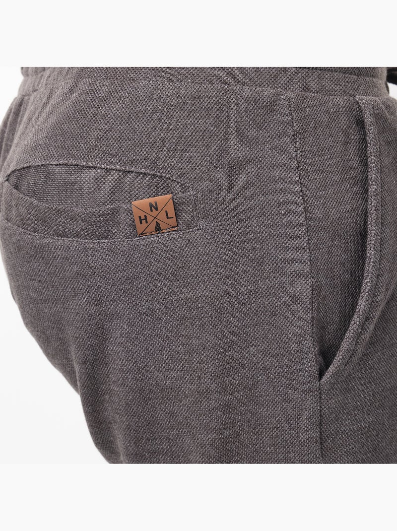 Pantalones cortos de punto piqué Gris antracita - Kiabi