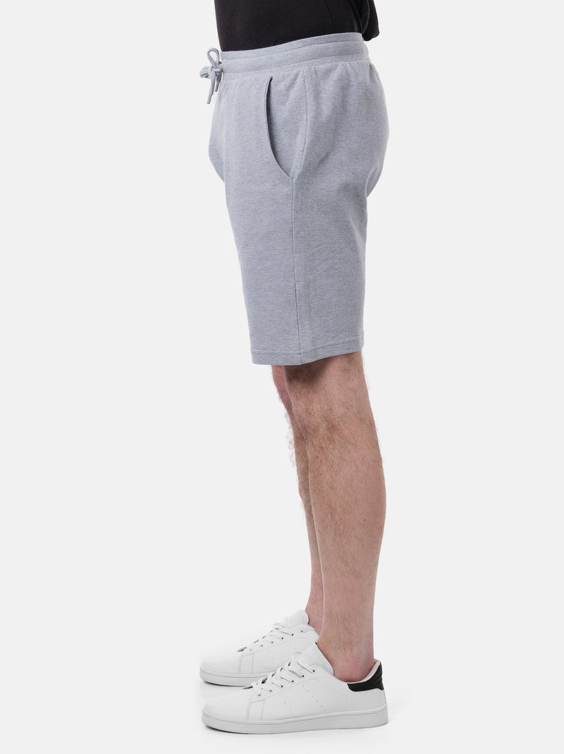 Pantalones cortos de punto piqué Gris - Kiabi