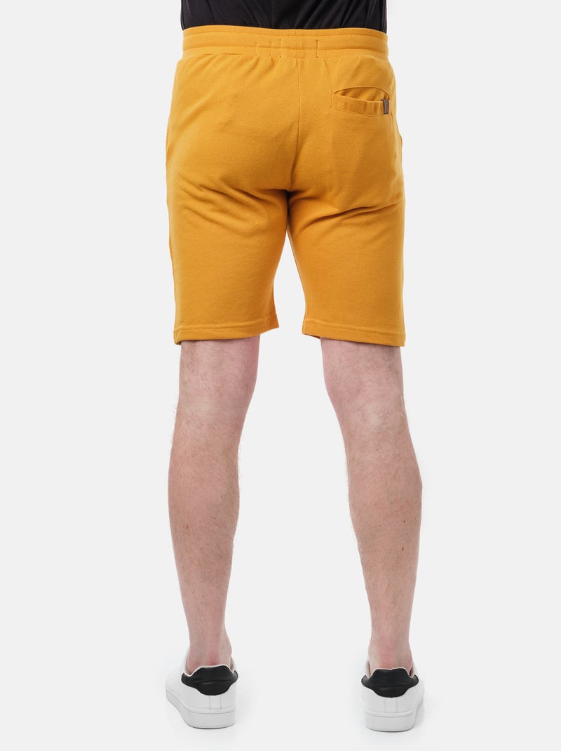 Pantalones cortos de punto piqué Mostaza - Kiabi