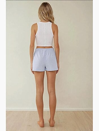 Pantalones cortos de rayas de corte relajado hiccup