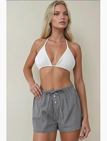 Pantalones cortos de rayas de corte relajado hiccup