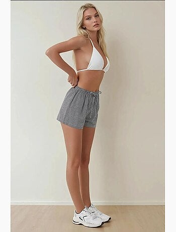 Pantalones cortos de rayas de corte relajado hiccup