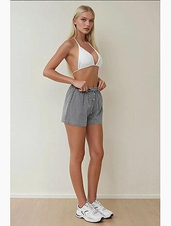 Pantalones cortos de rayas de corte relajado hiccup