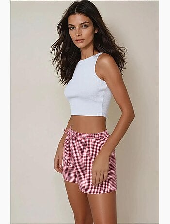 Pantalones cortos de rayas de corte relajado hiccup