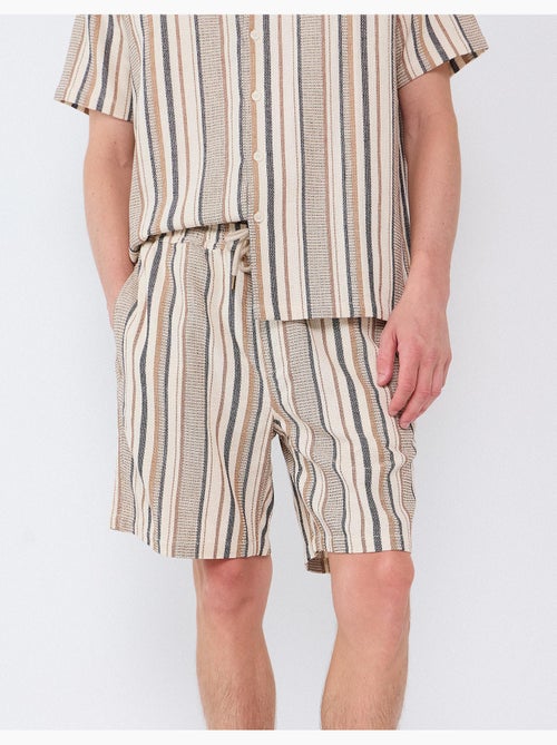 Pantalones cortos de rayas, mo fashion - Kiabi