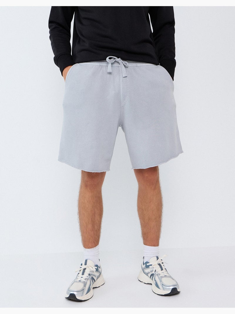Pantalones cortos de terry, mo fashion Gris - Kiabi