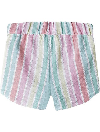 Pantalones cortos diseño de rayas niñas - minoti