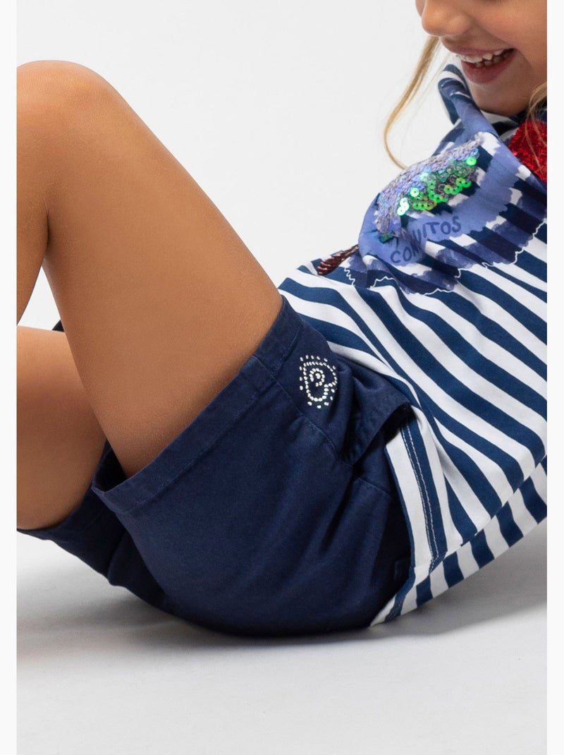 Pantalones cortos en azul Azul Azul marino - Kiabi
