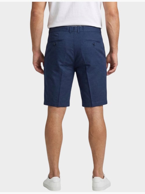 Pantalones cortos lisos de algodón, lino y poliéster. - Kiabi
