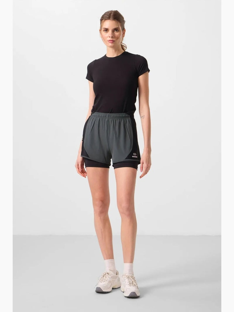 Pantalones cortos mini de mujer sin cierre tommy Verde oliva - Kiabi