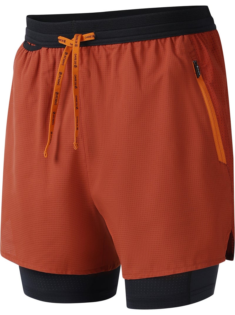 Pantalones cortos movement ii para hombre - dare 2b Rojo ladrillo - Kiabi