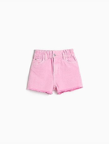 Pantalones cortos paperbag de denim, MO Fashion