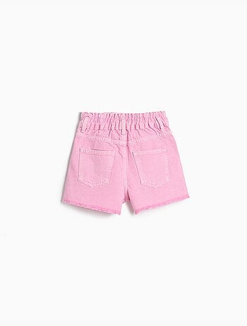 Pantalones cortos paperbag de denim, MO Fashion