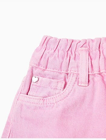 Pantalones cortos paperbag de denim, MO Fashion