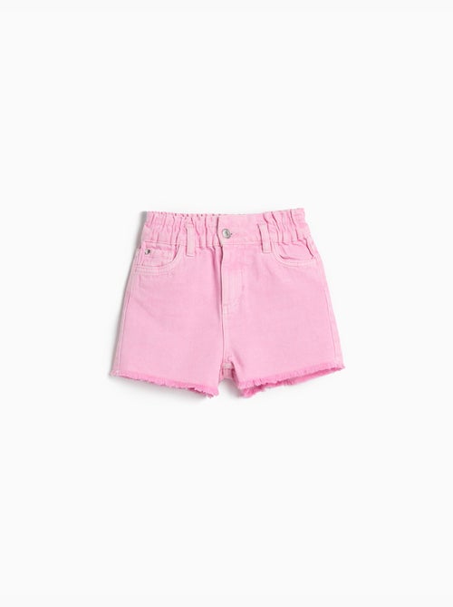 Pantalones cortos paperbag de denim, MO Fashion - Kiabi