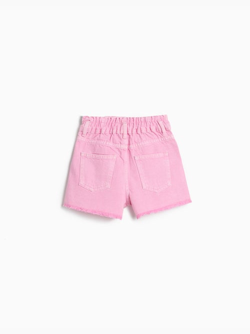 Pantalones cortos paperbag de denim, MO Fashion - Kiabi