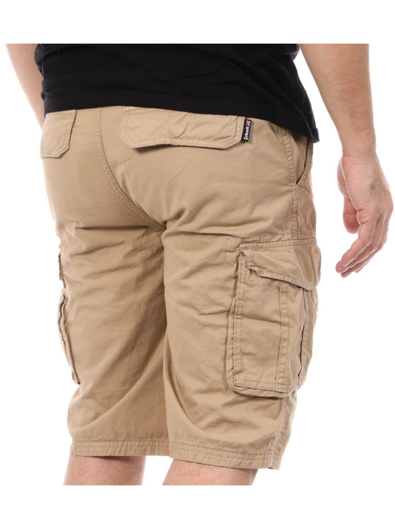 Pantalones Cortos para Hombre Schott Beige - Kiabi