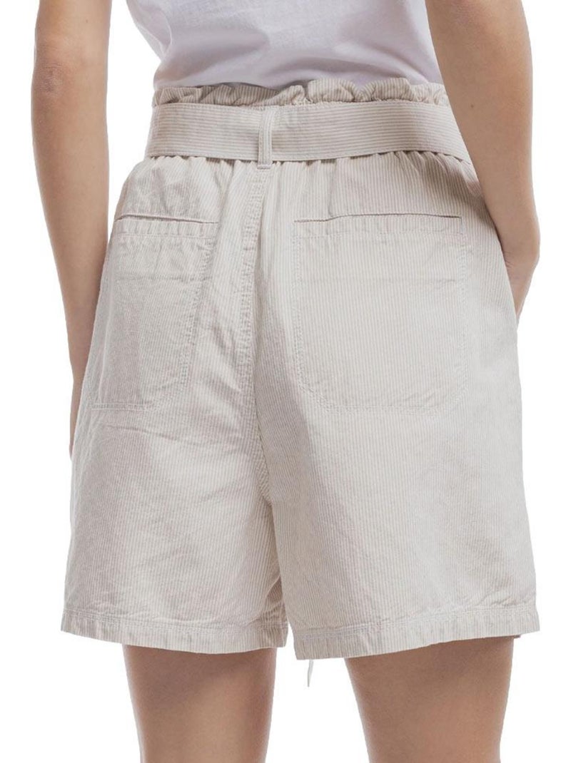 Pantalones Cortos para Mujer Teddy Smith Beige - Kiabi