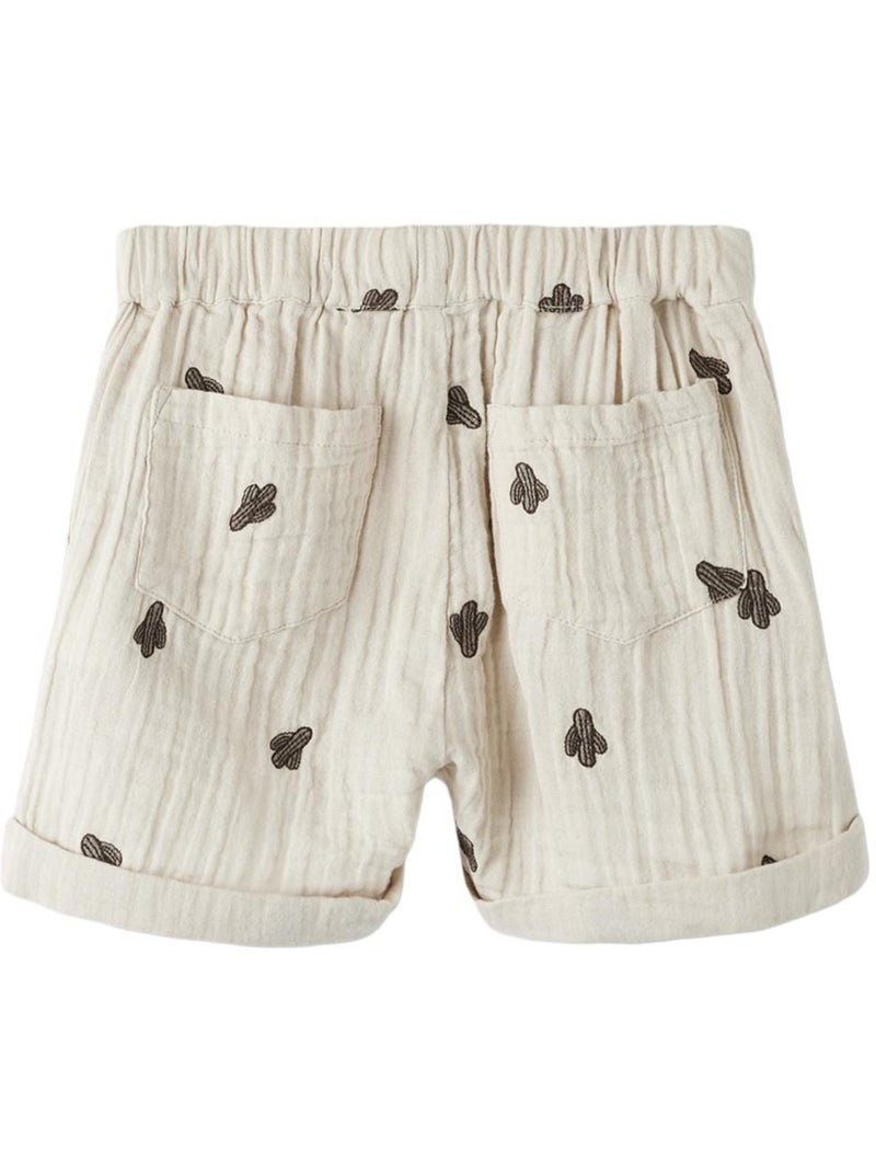 Pantalones Cortos para Niño Name It Beige - Kiabi