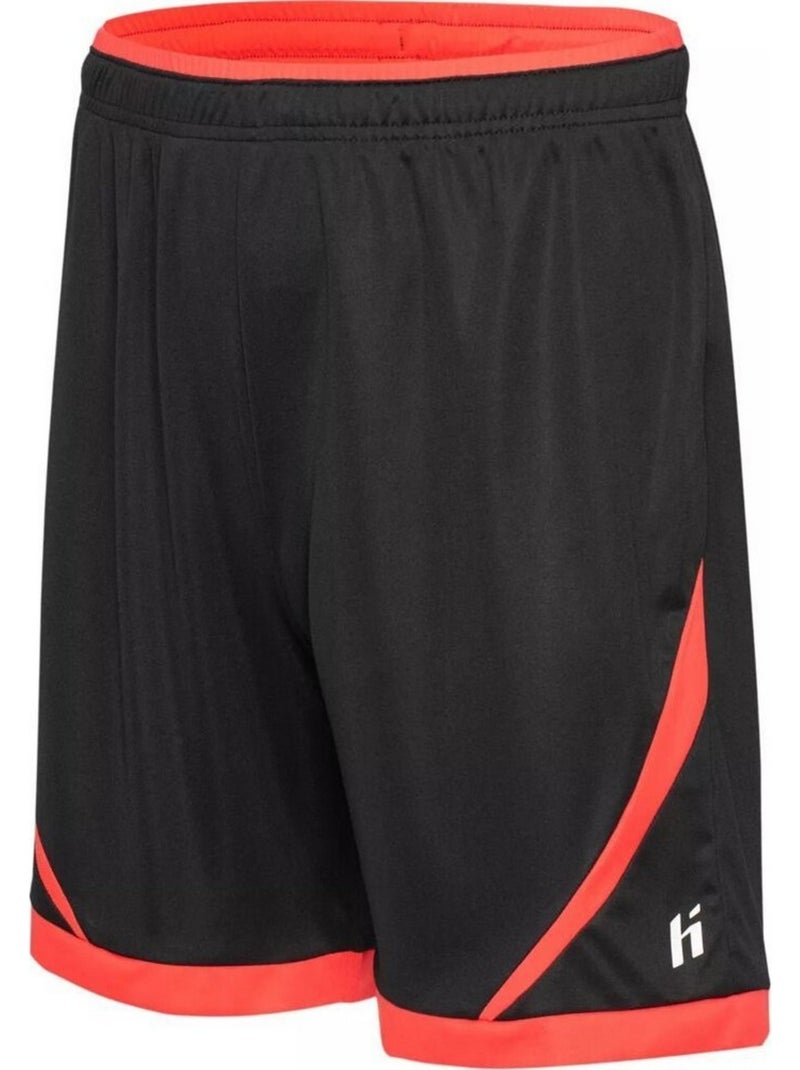 Pantalones cortos platense ii para hombre - huari Negro Rojo - Kiabi